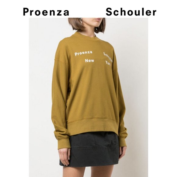 Proenza Schouler White Label Logo Print Sweatshirt - Picture 1 of 14